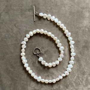 Sundance Catalog Women's Freshwater Pearl necklace with sterling toggle clasp